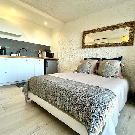 Joli Studio Vue Mer Avec Terrasse Et Jardinet A Sant Ambroggio Lumio  Exterior foto